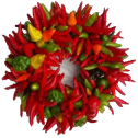 Chile wreath transparent